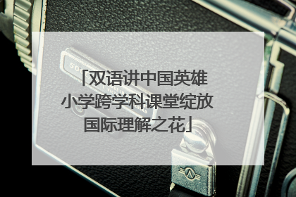 双语讲中国英雄 小学跨学科课堂绽放国际理解之花