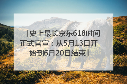 史上最长京东618时间正式官宣：从5月13日开始到6月20日结束