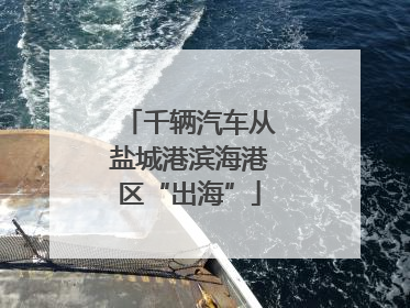 千辆汽车从盐城港滨海港区“出海”