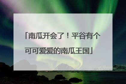 南瓜开会了！平谷有个可可爱爱的南瓜王国