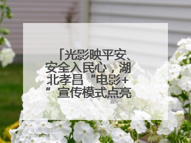 光影映平安、安全入民心，湖北孝昌“电影+”宣传模式点亮乡村安全路