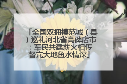 全国双拥模范城（县）巡礼河北省高碑店市：军民共建薪火相传 督亢大地鱼水情深