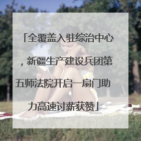 全覆盖入驻综治中心，新疆生产建设兵团第五师法院开启一扇门助力高速讨薪获赞