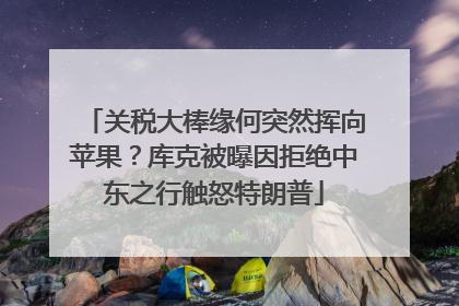关税大棒缘何突然挥向苹果？库克被曝因拒绝中东之行触怒特朗普