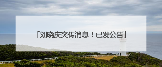 刘晓庆突传消息！已发公告