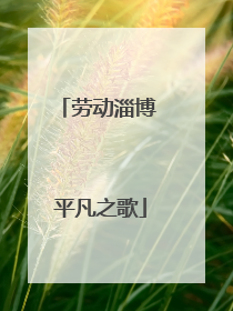 劳动淄博 平凡之歌