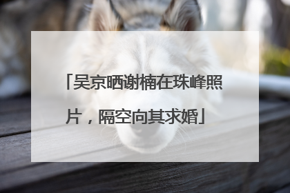 吴京晒谢楠在珠峰照片，隔空向其求婚