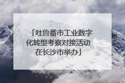 吐鲁番市工业数字化转型考察对接活动在长沙市举办