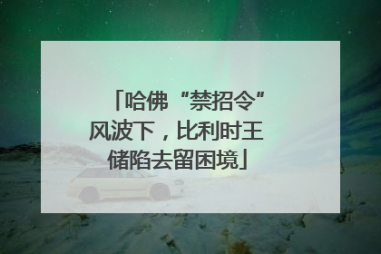 哈佛“禁招令”风波下，比利时王储陷去留困境