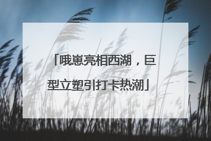 哦崽亮相西湖，巨型立塑引打卡热潮