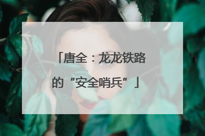 唐全：龙龙铁路的“安全哨兵”