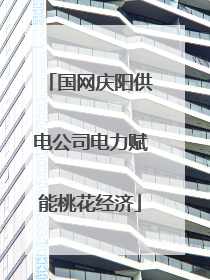 国网庆阳供电公司电力赋能桃花经济