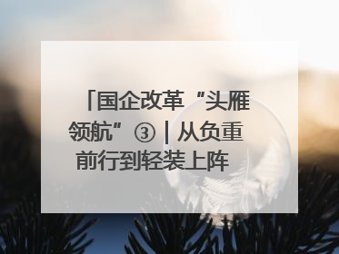 国企改革“头雁领航”③｜从负重前行到轻装上阵 重庆以“瘦身”谋“健体”