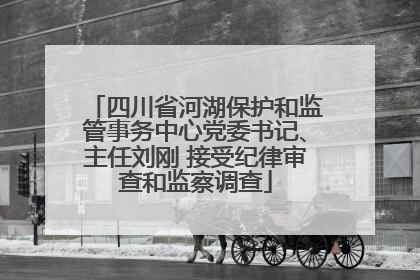 四川省河湖保护和监管事务中心党委书记、主任刘刚 接受纪律审查和监察调查