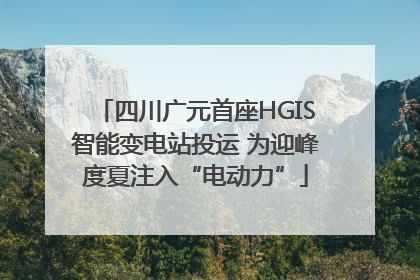 四川广元首座HGIS智能变电站投运 为迎峰度夏注入“电动力”