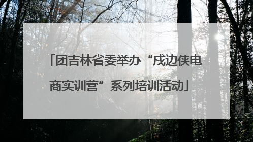 团吉林省委举办“戍边侠电商实训营”系列培训活动