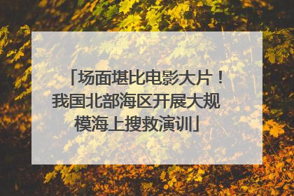 场面堪比电影大片！我国北部海区开展大规模海上搜救演训