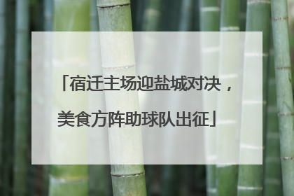宿迁主场迎盐城对决，美食方阵助球队出征