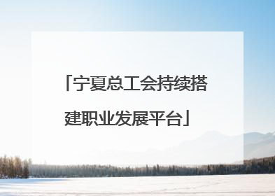 宁夏总工会持续搭建职业发展平台