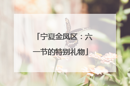 宁夏金凤区：六一节的特别礼物