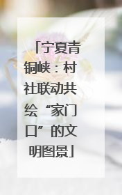 宁夏青铜峡：村社联动共绘“家门口”的文明图景
