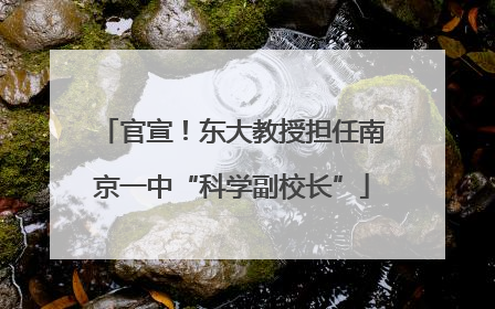官宣！东大教授担任南京一中“科学副校长”