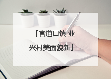 官道口镇 业兴村美面貌新