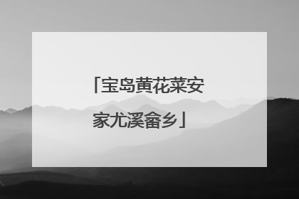 宝岛黄花菜安家尤溪畲乡