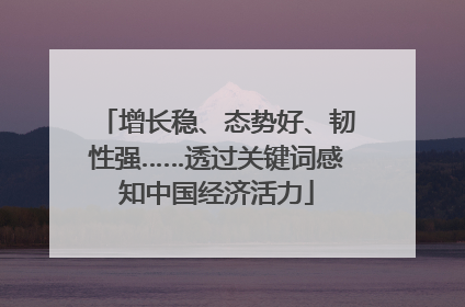 增长稳、态势好、韧性强……透过关键词感知中国经济活力