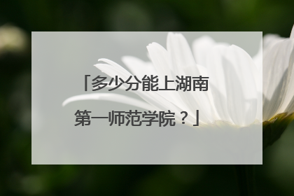 多少分能上湖南第一师范学院？