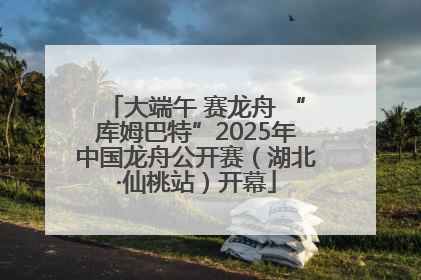 大端午 赛龙舟 “库姆巴特”2025年中国龙舟公开赛（湖北·仙桃站）开幕