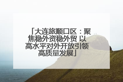 大连旅顺口区：聚焦稳外资稳外贸 以高水平对外开放引领高质量发展