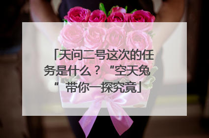 天问二号这次的任务是什么？“空天兔”带你一探究竟