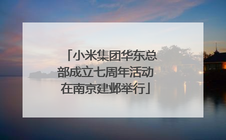 小米集团华东总部成立七周年活动在南京建邺举行