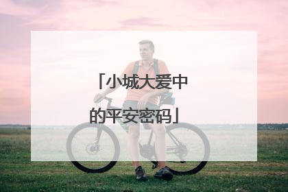 小城大爱中的平安密码