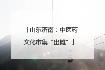 山东济南：中医药文化市集“出摊”