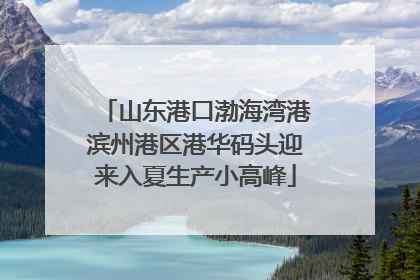 山东港口渤海湾港滨州港区港华码头迎来入夏生产小高峰