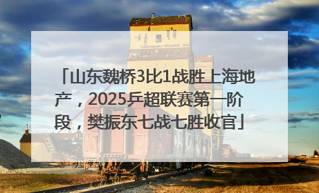 山东魏桥3比1战胜上海地产，2025乒超联赛第一阶段，樊振东七战七胜收官