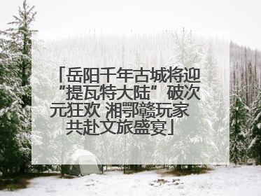 岳阳千年古城将迎“提瓦特大陆”破次元狂欢 湘鄂赣玩家共赴文旅盛宴