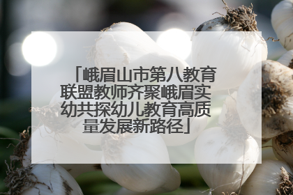 峨眉山市第八教育联盟教师齐聚峨眉实幼共探幼儿教育高质量发展新路径