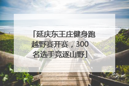 延庆东王庄健身跑越野赛开赛，300名选手竞逐山野