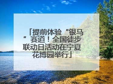 提前体验“银马”赛道！全国徒步联动日活动在宁夏花博园举行