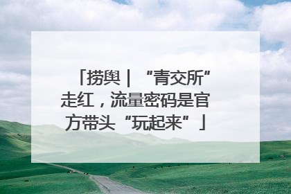 捞舆｜“青交所”走红，流量密码是官方带头“玩起来”