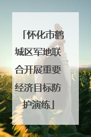 怀化市鹤城区军地联合开展重要经济目标防护演练