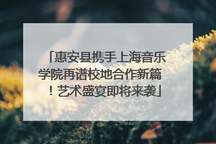 惠安县携手上海音乐学院再谱校地合作新篇！艺术盛宴即将来袭