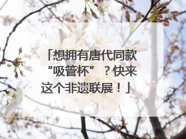 想拥有唐代同款“吸管杯”？快来这个非遗联展！