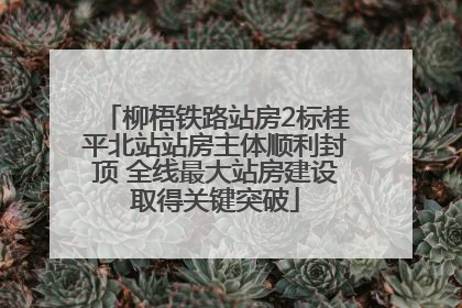 柳梧铁路站房2标桂平北站站房主体顺利封顶 全线最大站房建设取得关键突破