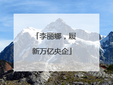 李丽娜，履新万亿央企