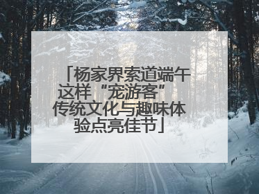 杨家界索道端午这样“宠游客” 传统文化与趣味体验点亮佳节