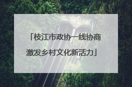 枝江市政协一线协商激发乡村文化新活力